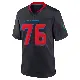 ＃76 Youth Austin Deculus Navy Game Houston Texans 2nd Alternate Jersey