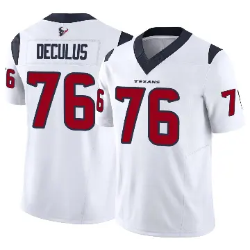 ＃76 Youth Austin Deculus White Limited Houston Texans Vapor F.U.S.E. Jersey