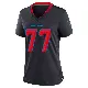 ＃77 Women's Trent Brown Navy Game Houston Texans 2nd Alternate Jersey