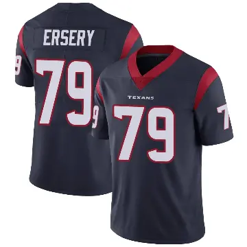 ＃79 Men's Aireontae Ersery Navy Blue Limited Houston Texans Team Color Vapor Untouchable Jersey