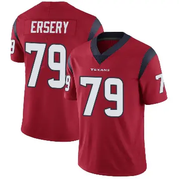 ＃79 Men's Aireontae Ersery Red Limited Houston Texans Alternate Vapor Untouchable Jersey