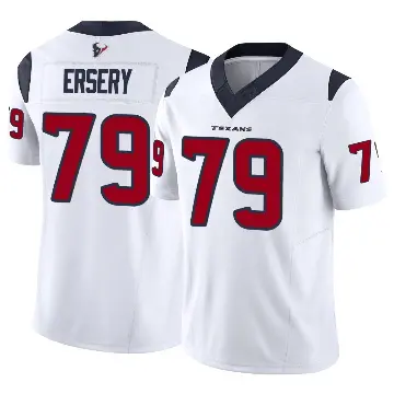 ＃79 Men's Aireontae Ersery White Limited Houston Texans Vapor F.U.S.E. Jersey