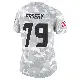 ＃79 Women's Aireontae Ersery Arctic Camo Limited Houston Texans 2024 Salute to Service Jersey