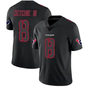 ＃8 Men's John Metchie III Black Impact Limited Houston Texans Jersey