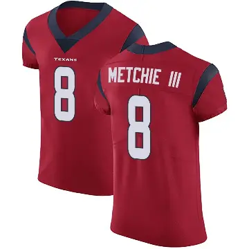 ＃8 Men's John Metchie III Red Elite Houston Texans Alternate Vapor Untouchable Jersey
