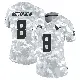 ＃8 Women's John Metchie III Arctic Camo Limited Houston Texans 2024 Salute to Service Jersey