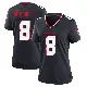 ＃8 Women's John Metchie III Navy Game Houston Texans Team Jersey