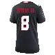 ＃8 Women's John Metchie III Navy Game Houston Texans Team Jersey
