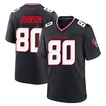 ＃80 Youth Andre Johnson Navy Game Houston Texans Team Jersey