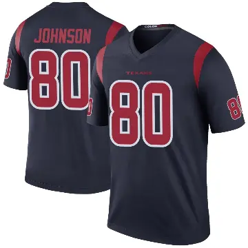 ＃80 Youth Andre Johnson Navy Legend Houston Texans Color Rush Jersey