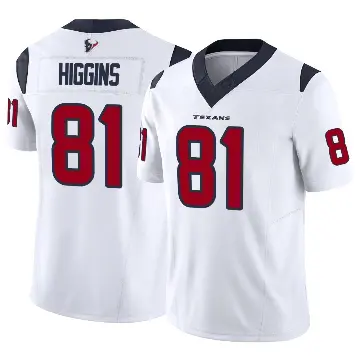 ＃81 Men's Jayden Higgins White Limited Houston Texans Vapor F.U.S.E. Jersey