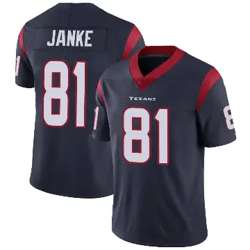 ＃81 Youth Jaxon Janke Navy Blue Limited Houston Texans Team Color Vapor Untouchable Jersey