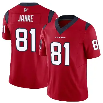 ＃81 Youth Jaxon Janke Red Limited Houston Texans Vapor F.U.S.E. Jersey