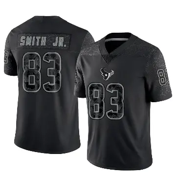 ＃83 Men's Irv Smith Jr. Black Limited Houston Texans Reflective Jersey