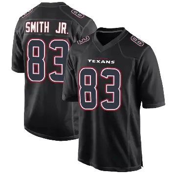 ＃83 Youth Irv Smith Jr. Black Game Houston Texans Fashion Jersey