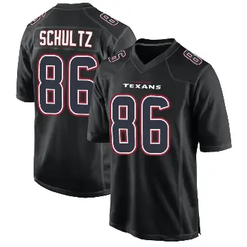 ＃86 Men's Dalton Schultz Black Game Houston Texans Fashion Jersey