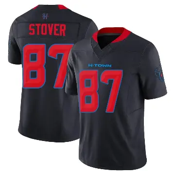 ＃87 Men's Cade Stover Navy Limited Houston Texans 2nd Alternate Vapor F.U.S.E. Jersey