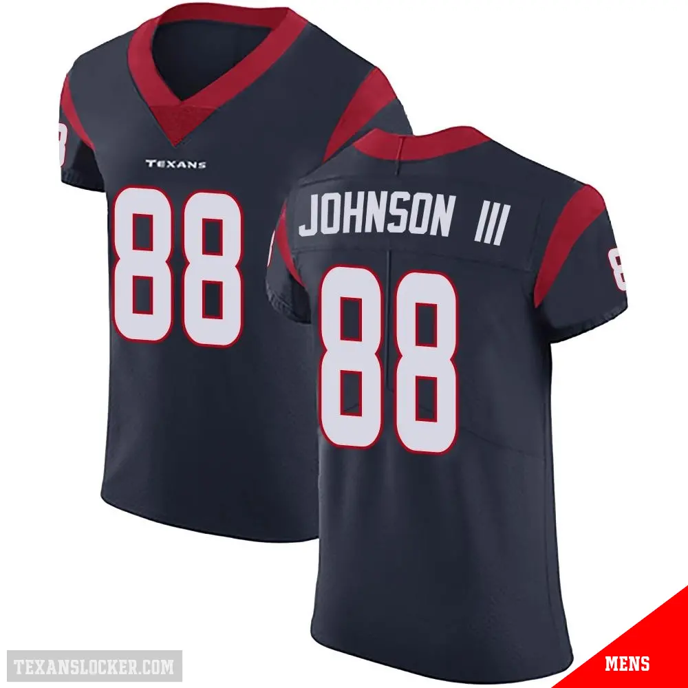 ＃88 Men's Johnny Johnson III Navy Blue Elite Houston Texans Team Color Vapor Untouchable Jersey