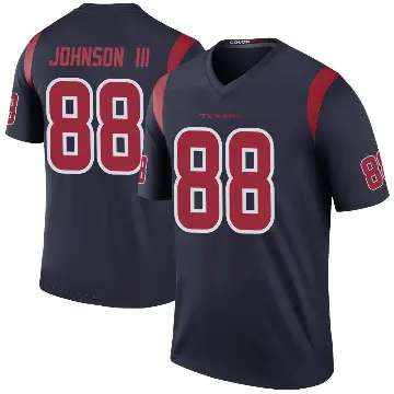 ＃88 Men's Johnny Johnson III Navy Legend Houston Texans Color Rush Jersey