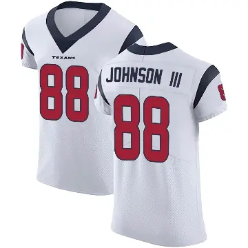 ＃88 Men's Johnny Johnson III White Elite Houston Texans Vapor Untouchable Jersey