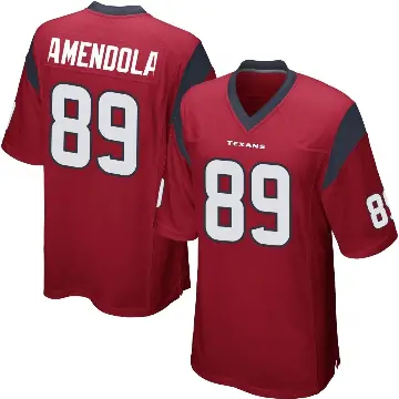 ＃89 Youth Danny Amendola Red Game Houston Texans Alternate Jersey