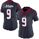＃9 Women's Brevin Jordan Navy Blue Limited Houston Texans Team Color Vapor Untouchable Jersey