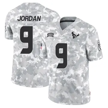 ＃9 Youth Brevin Jordan Arctic Camo Limited Houston Texans 2024 Salute to Service Jersey
