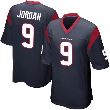 ＃9 Youth Brevin Jordan Navy Blue Game Houston Texans Team Color Jersey