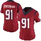＃91 Women's Folorunso Fatukasi Red Limited Houston Texans Alternate Vapor Untouchable Jersey