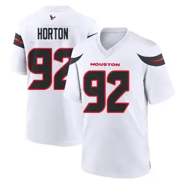 ＃92 Youth Dylan Horton White Game Houston Texans Jersey