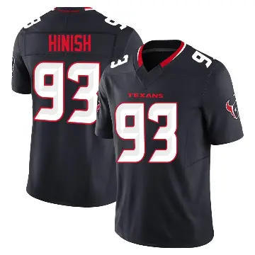 ＃93 Youth Kurt Hinish Navy Limited Houston Texans Alternate Vapor F.U.S.E. Jersey