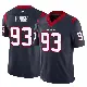 ＃93 Youth Kurt Hinish Navy Limited Houston Texans Vapor F.U.S.E. Jersey