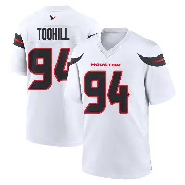 ＃94 Men's Casey Toohill White Game Houston Texans Jersey