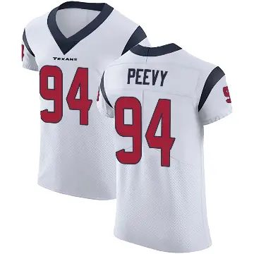 ＃94 Men's Jayden Peevy White Elite Houston Texans Vapor Untouchable Jersey