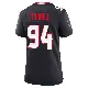 ＃94 Women's Casey Toohill Navy Game Houston Texans Team Jersey