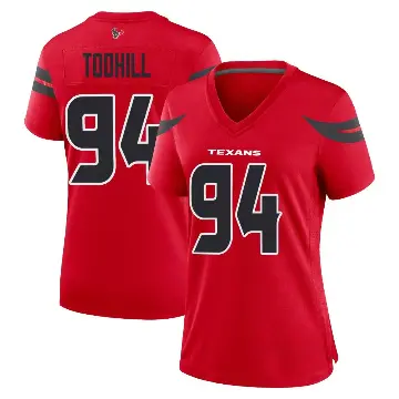 ＃94 Women's Casey Toohill Red Game Houston Texans Alternate Jersey