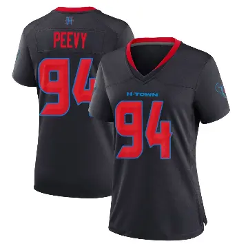＃94 Women's Jayden Peevy Navy Game Houston Texans 2nd Alternate Jersey