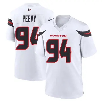 ＃94 Youth Jayden Peevy White Game Houston Texans Jersey