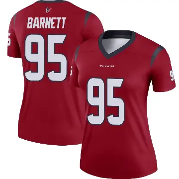 ＃95 Women's Derek Barnett Red Legend Houston Texans Jersey