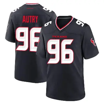 ＃96 Men's Denico Autry Navy Game Houston Texans Team Jersey