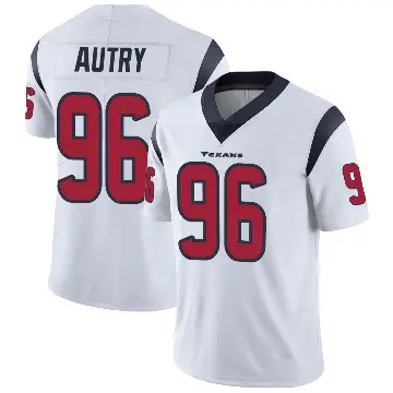 ＃96 Youth Denico Autry White Limited Houston Texans Vapor Untouchable Jersey