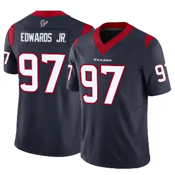 ＃97 Men's Mario Edwards Jr. Navy Limited Houston Texans Vapor F.U.S.E. Jersey