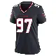 ＃97 Women's Mario Edwards Jr. Navy Game Houston Texans Team Jersey