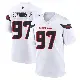 ＃97 Youth Mario Edwards Jr. White Game Houston Texans Jersey