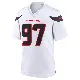 ＃97 Youth Mario Edwards Jr. White Game Houston Texans Jersey