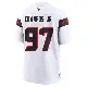 ＃97 Youth Mario Edwards Jr. White Game Houston Texans Jersey