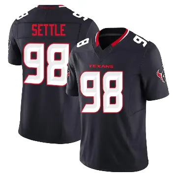 ＃98 Men's Tim Settle Jr. Navy Limited Houston Texans Alternate Vapor F.U.S.E. Jersey