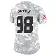 ＃98 Women's Tim Settle Jr. Arctic Camo Limited Houston Texans 2024 Salute to Service Jersey