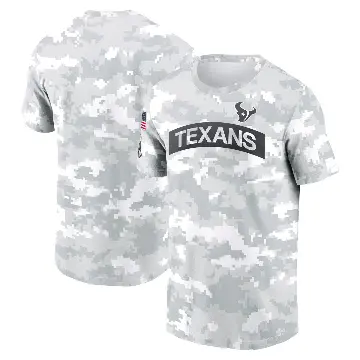 Men's Arctic Camo Houston Texans 2024 Salute To Service Performance T-Shirt