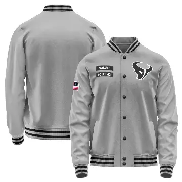 Men's Gray Houston Texans Salute to Service Performance Jacket